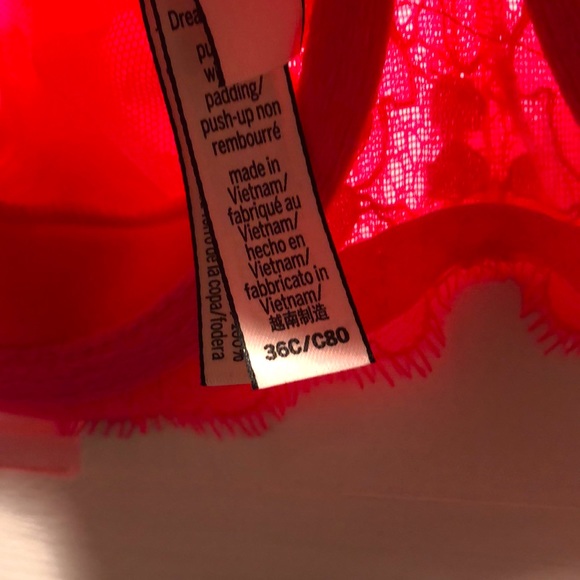 Victoria’s Secret dream angels push-up without putting hot pink bra 36C - Picture 5 of 5